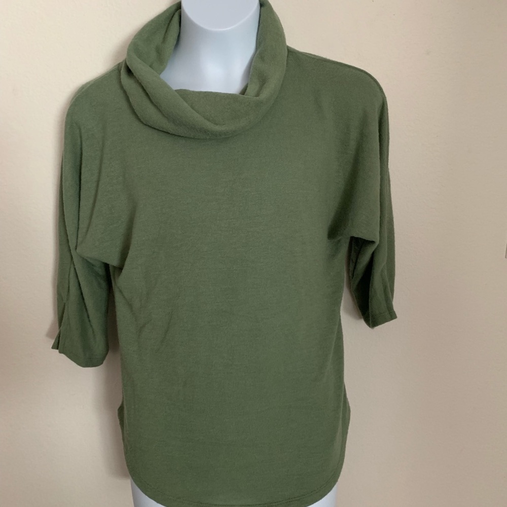 Copper Key Green Girls Turtle Neck Sweater - Picture 4 of 4